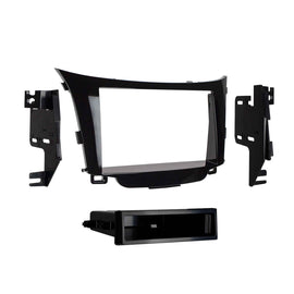 Metra 99-7357HG Single-DIN Car Stereo Dash Kit - Compatible Fits for Hyundai Elantra GT (without NAV) 2013-2017