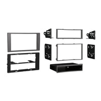 Metra 99-5824S Single/Double DIN Silver Dash Installation Kit - Compatible Fits for Ford Transit Connect 2010-2012