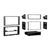 Metra 99-5824S Single/Double DIN Silver Dash Installation Kit - Compatible Fits for Ford Transit Connect 2010-2012