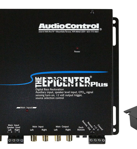 Audio Control The Epicenter Plus Bass Restoration Processor, 12V, Black Blue, 2.39 lbs