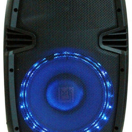 Mr Dj USA PBX1859S 10" 2-Way Portable Passive Speaker with LED Accent Lighting