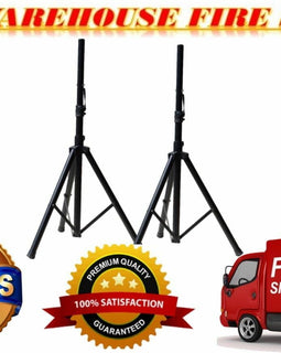 2 MR DJ Heavy Duty PA DJ Speaker Universal Adjustable Height Tripod Stands