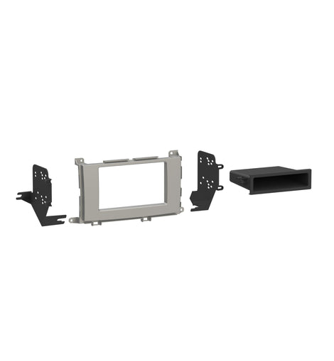 Metra 99-8229S Double-DIN Car Stereo Silver Dash Kit - Compatible Fits for Sienna 2011-2014
