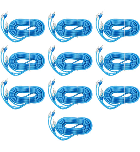 Raptor R2R17-10 RCA 10 Pack 2-Channel R2 Audio Cable - Bulk Series 17 Feet