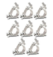8 Galaxy Stage GS-C113PS Mini Light Duty Clamp Silver Lightweight Truss Mount Clamp for Lighting Fixtures