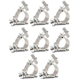 8 Galaxy Stage GS-C113PS Mini Light Duty Clamp Silver Lightweight Truss Mount Clamp for Lighting Fixtures