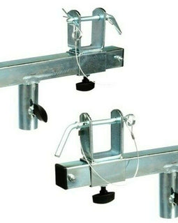 2 MR TRUSS Universal Chrome T-Adapter Triangle/Square Truss Adapter Bracket Tripod Crank Light Stand Bar