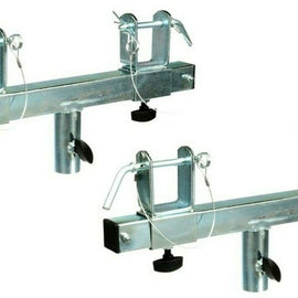 2 MR TRUSS Universal Chrome T-Adapter Triangle/Square Truss Adapter Bracket Tripod Crank Light Stand Bar