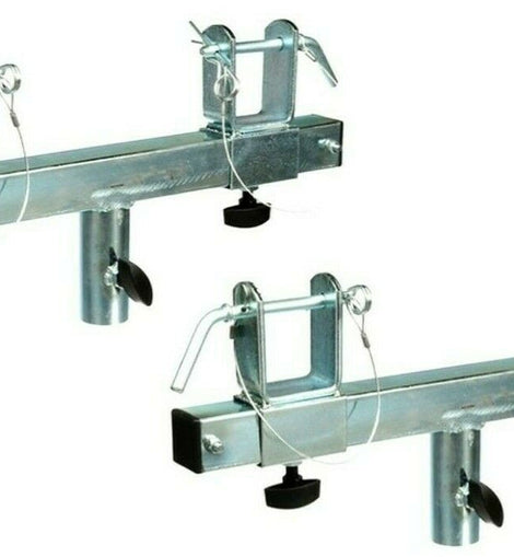 2 MR TRUSS Universal Chrome T-Adapter Triangle/Square Truss Adapter Bracket Tripod Crank Light Stand Bar
