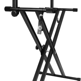 MR DJ KS650 2 Tier Doubled Keyboard Stand Adjustable Locking Straps & Quick Release