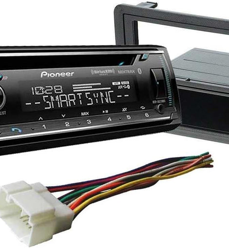 Pioneer DEH-S6220BS 1-DIN CD/DM Bluetooth & Dash Kit Fit 1990-1997 Honda Accord