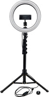 Mackie 3-Color Ring Light Kit with Stand and Remote (10")