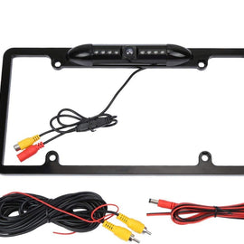 Backup Camera Front or Rearview Reverse License Plate Black Frame for Pioneer MVH-300EX MVH300EX