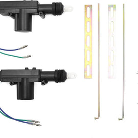 AMERICAN TERMINAL POWER DOOR LOCK KIT UNIVERSAL CAR ACTUATORS 12-VOLT MOTOR (2 PACK)