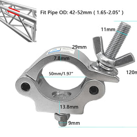 MR DJ DTC4 Universal 2" Pro Aluminum Stage Lighting Clamp Mounting