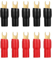 Install Bay US810 Spade Terminal Connectors 8Ga #10 5Pr Red/Black