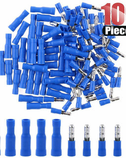 100pcs 16-14 Gauge Insulated Male/Female Bullet Quick Splice Wire Terminals Wire