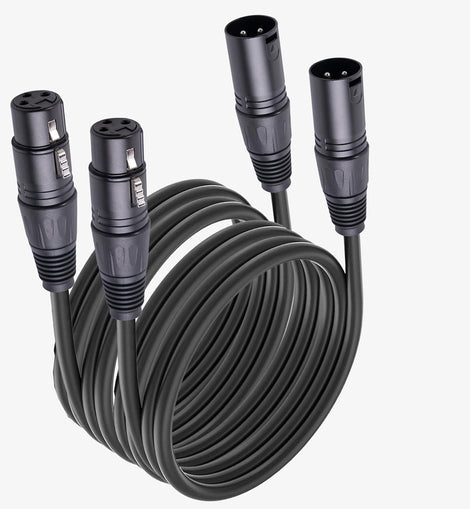 2 MR DJ CXMXF100 100' XLR Male to XLR Female Microphone Balanced Instrumental Dj XLR Interconnect Cable