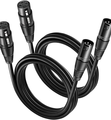 2 MR DJ CXMXF6 6' XLR Male to XLR Female Microphone Balanced Instrumental Dj XLR Interconnect Cable