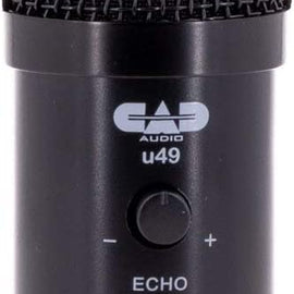 CAD Audio U49 USB Large Format Side Address Studio Microphone with Headphone Monitor and Echo