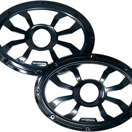 Diamond Audio HXM69FBB 6"X9" Flush Mount Speaker Grills, Pair (Black), Steel With Powder Coating