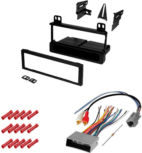 American Terminal  KIT5802 Single Din Car Stereo Dash Kit + Harness Ford Lincoln Mercury Mazda 1995-2010