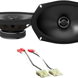 Alpine S-S69 Rear Speaker Replacement Kit For 1994-02 Dodge Ram 2500/3500+ METRA 72-1002 Speaker Harness