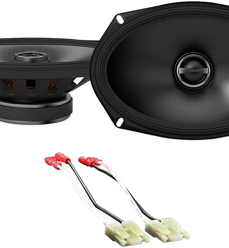 Alpine S-S69 Rear Speaker Replacement Kit For 1994-02 Dodge Ram 2500/3500+ METRA 72-1002 Speaker Harness