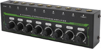 MR DJ Microamp HA800PRO Ultra-compact 8-channel stereo headphone amplifier