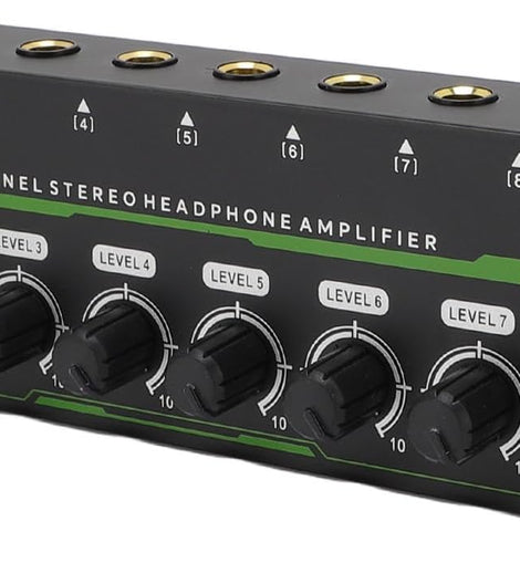 MR DJ Microamp HA800PRO Ultra-compact 8-channel stereo headphone amplifier