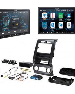 Alpine ILX-W670 Mechless Receiver + PAC RPK4-FD22010 Fits 15-20 F-150 & 17-19 SuperDuty