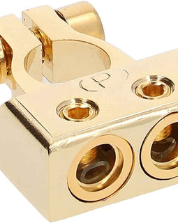 Absolute BTG300PN 0/2/4/6/8 AWG Gold Single Positive & Negative Power Battery Terminal Connectors