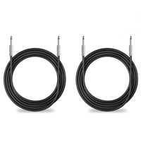 2 MR DJ CQQ50 50' Pro PA DJ Karaoke 1/4" Male to 1/4" Male Mono Audio Amp Patch Cords Speaker Wire PA Cable