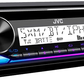 JVC KD-T92MBS Bluetooth CD AUX AM/FM Receiver Install Kit SiriusXM Tuner Harley Davidson Cover