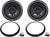 2 Rockford Fosgate Punch P3SD2-10 600W 10" Punch Series Dual 2-ohm Shallow Car Subwoofer