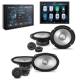 Alpine ILX-W670 Digital Indash Receiver, Alpine S2-S65C 6.5" Component & S2-S69C 6x9 Component Speakers