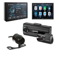 Alpine ILX-W670 7" Multimedia Receiver Bullet Camera DVR-C310R Dash Camera