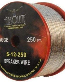 Absolute S12250 12 Gauge 250 feet High Performance Spool Speaker Wire