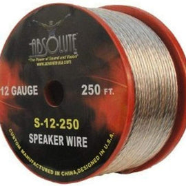 Absolute S12-250 12 Gauge 250' High Performance Spool Speaker Wire