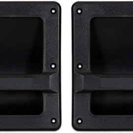 2 MR DJ HND86 8.3" X 6.5" Speaker Cabinet Plastic Bar Handles Black Recessed Heavy Duty