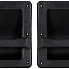 2 MR DJ HND97 9" X 7" Speaker Cabinet Plastic Bar Handles Black Recessed Heavy Duty