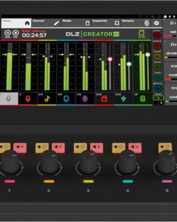 Mackie DLZ Creator XS Adaptive Digital Mixer for Podcasting, Streaming and YouTube with User Modes, Mix Agent Technology, Auto Mix, Onyx80 Mic Preamps