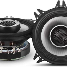2 Alpine S-S40 Car Speaker 280W Max (90W RMS) 4" Type S Series 2-Way Coaxial Car Speakers, Contains 4x6" Adapter Plate