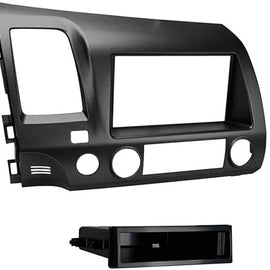 METRA 99-7816G Compatible with Honda Civic 2006-2011 Single or Double DIN Stereo Radio Install Dash Kit Gray
