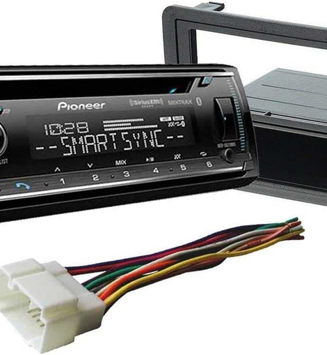 Pioneer DEH-S6220BS 1-DIN CD/DM Bluetooth & Dash Kit Fit 2001-2005 Honda Civic