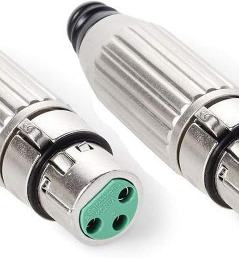 2 Switchcraft AAA3FZ AAA Series 3 Pin XLR Female Cable Mount, Silver Pins / Nickel Metal