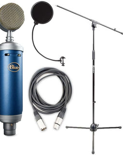 Blue Bluebird SL Microphone Bundle with Mic Boom Stand, XLR Cable and Pop Filter Popper Stopper