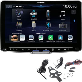 Alpine Halo9 ILX-F509 9" Digital Multimedia Receiver, HCE-RCAM-WRA Spare Tire Backup Camera