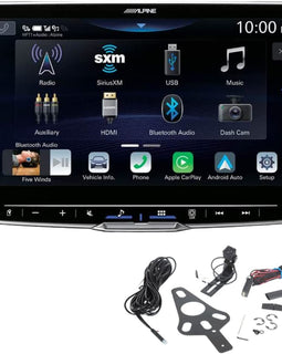 Alpine ILX-F509 Halo 9" Digital Multimedia Receiver & HCE-RCAM-WRA Backup Camera
