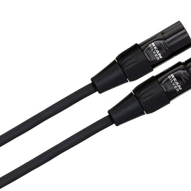 HOSA HMIC-050 Pro Microphone Cables REAN XLR3F to XLRM - (50 Feet) (Black)